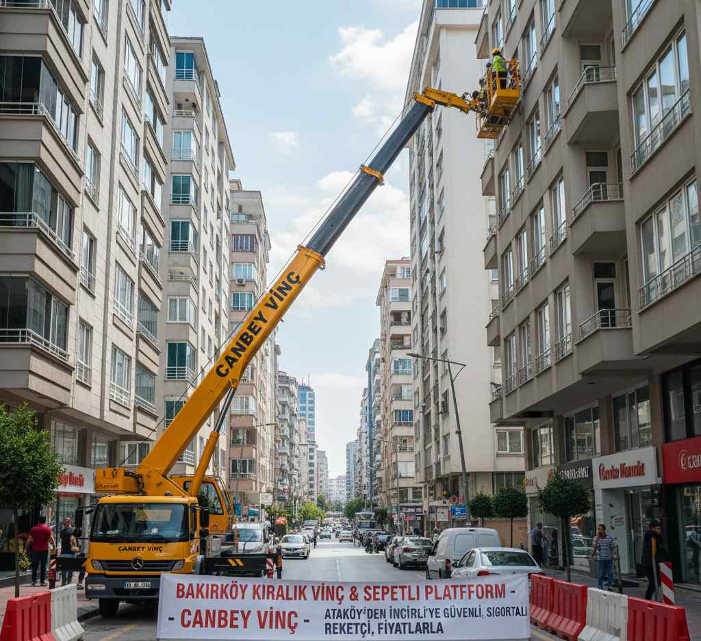 Profesyonel Bakırköy kiralık vinç hizmetleri: Canbey Forklift